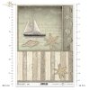 motywy marynistyczne, lato, wakacje, żaglówka, łódka, muszla, rozgwiazda, list, pocztówka, paski, R940, maritime theme, summer, holiday, sailboat, boat, shell, starfish, letter, postcard, stripes, maritimes Thema, Sommer, Urlaub, Segelboot, Boot, Muschel,